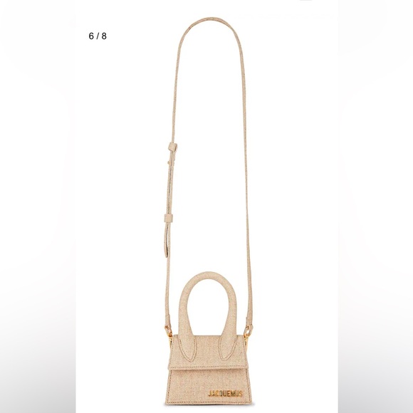 JACQUEMUS "Le Chiquito" Linen Top Handle Bag - Picture 1 of 6